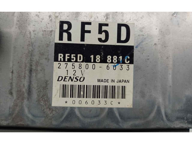Блок управления двигателя RF5D18881C, 2758006033   Mazda 626