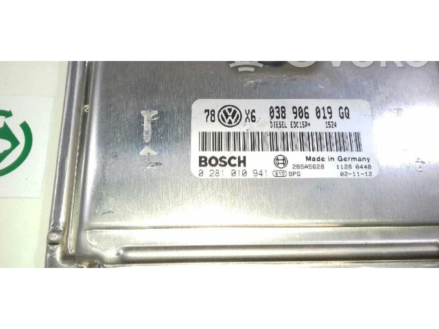 Řídící jednotka 038906019GQ, 0281010941   Volkswagen Passat Alltrack 2002