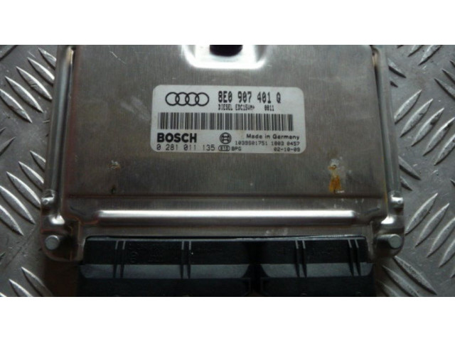 Блок управления двигателя 8E0907401   Audi A4 S4 B6 8E 8H