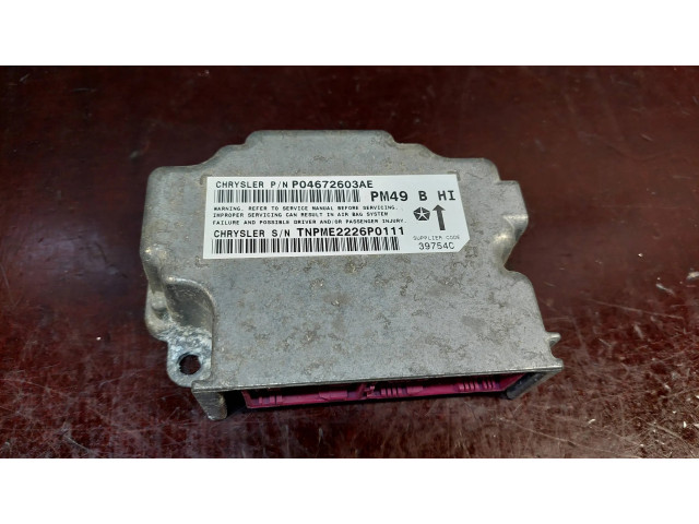 Блок подушек безопасности P04672603AE, 39754C   Dodge Caliber