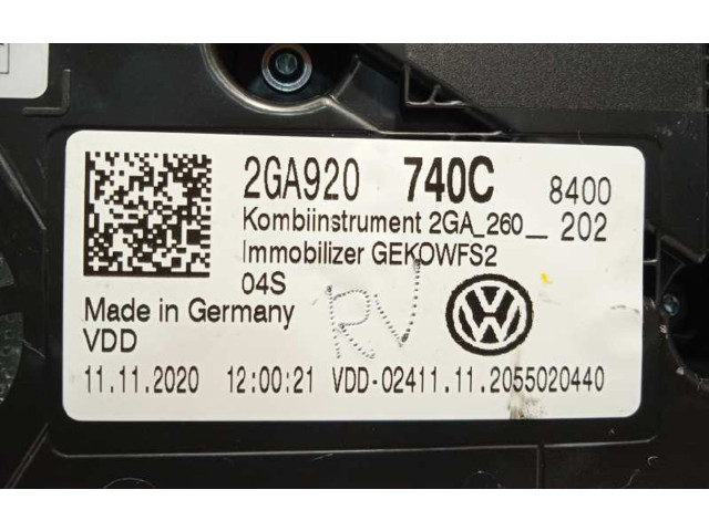Přístrojová deska  Volkswagen T-Roc 2020 2GA920740C  