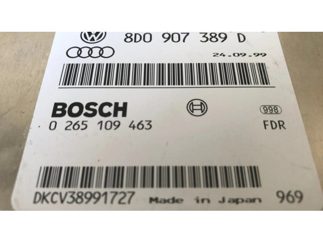 Блок управления АБС 8D0907389, 0265109463   Audi A4 S4 B5 8D