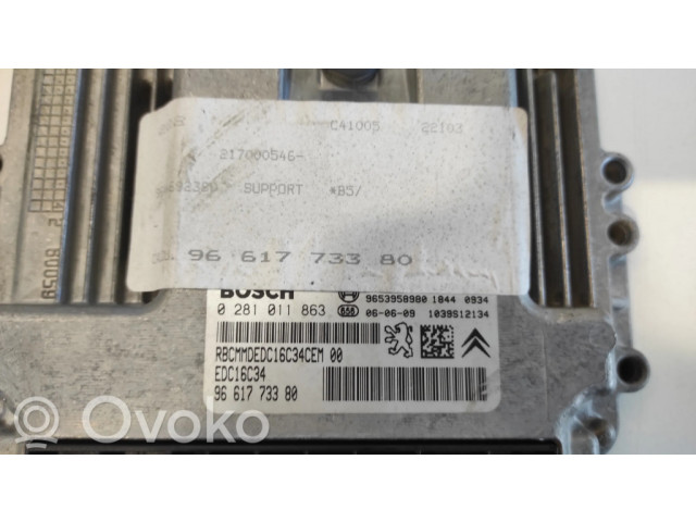 Řídící jednotka 0281011863, 9661773380   Citroen C4 I 2006