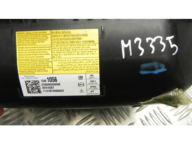 Подушка безопасности пассажира 13381056, M3335   Vauxhall Astra J