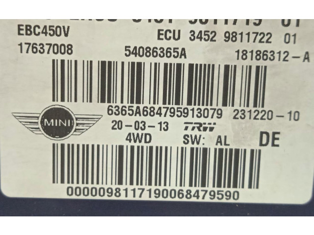 Jednotka ABS 3451981171901   Mini Cooper Countryman R60 2013