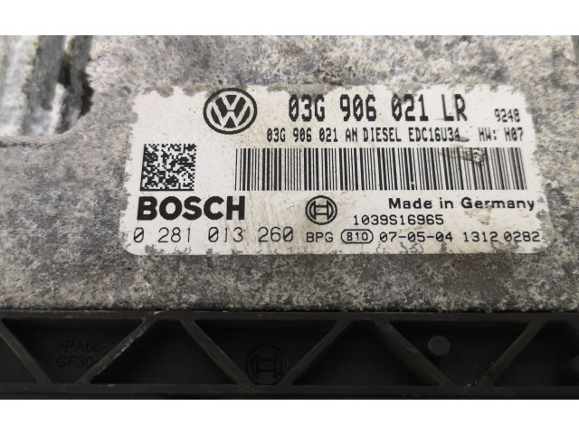Řídící jednotka 03G906021LR, 0281013260   Volkswagen PASSAT B6 2006