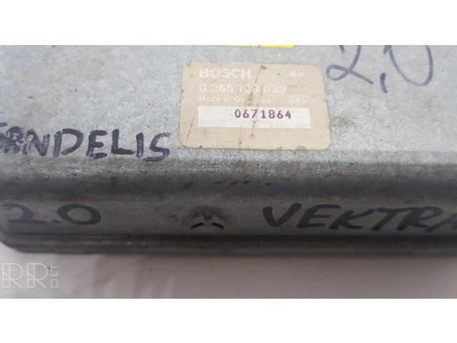 Блок управления 0265100039   Opel Vectra B