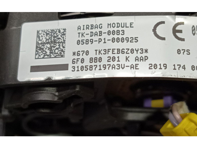 Подушка безопасности водителя 6F0880201KAAP, 0589P1000925   Seat Alhambra (Mk2)