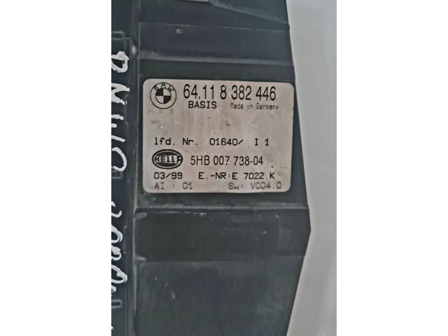 Блок управления климат-контролем 64118382446, 5HB00773804   BMW 3 E46