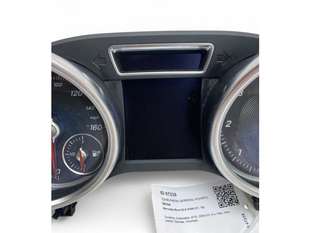Přístrojová deska  Mercedes-Benz GLS X166 2018 A1669001119  