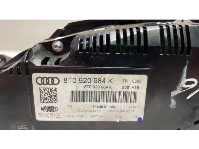 Přístrojová deska  Audi A5 Sportback 8TA 2014 8T0920984K  