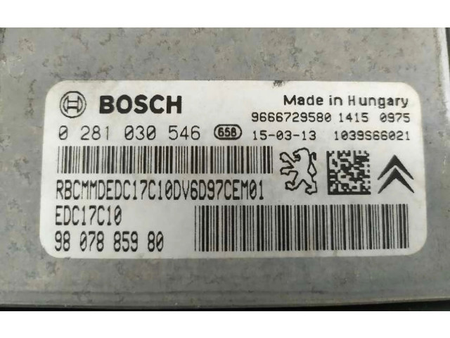 Řídící jednotka 9666729580   Peugeot 2008 I 2015