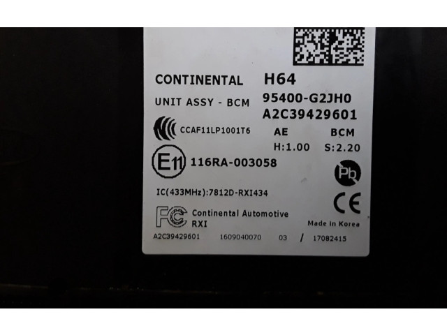 Блок комфорта 95400G2JH0   Hyundai Ioniq   