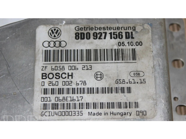 Блок управления коробкой передач 8D0927156DL, 0260002678   Audi A4 S4 B5 8D