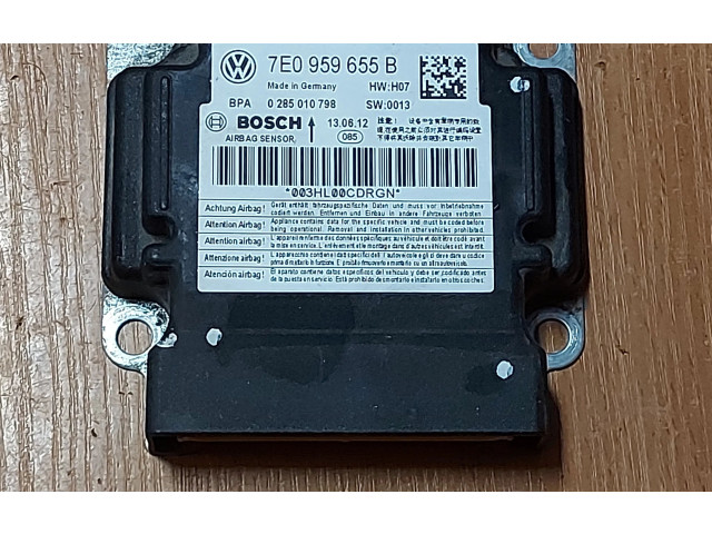 Блок подушек безопасности 7E0959655B, 0285010798   Volkswagen Caddy