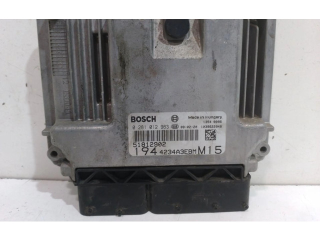 Řídící jednotka 51812902, 0281012963   Fiat Croma 2008