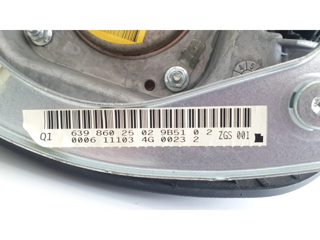 Подушка безопасности водителя 6398602502   Mercedes-Benz Vito Viano W639
