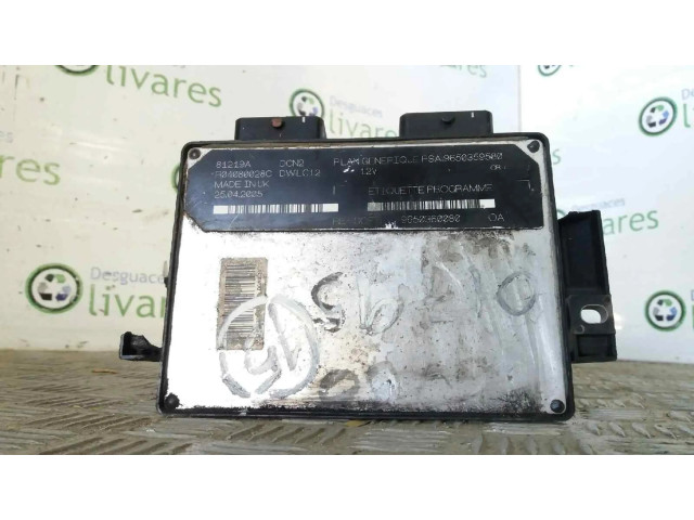 Блок управления двигателя 9650359580   Fiat Scudo