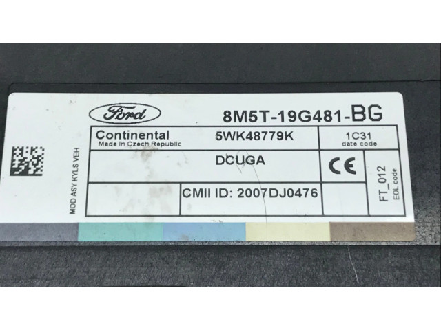 Блок комфорта 8M5T19G481, 8M5T19G481BG   Ford Kuga I   
