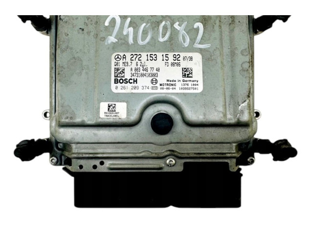 Řídící jednotka A2721531592, 0261209374   Mercedes-Benz C W204 2008