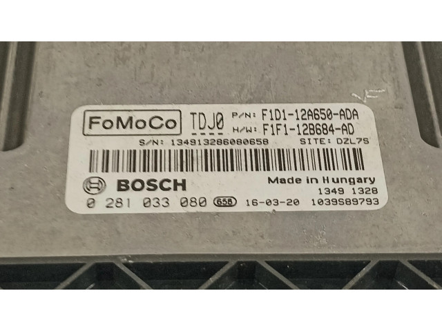 Řídící jednotka F1D112A650ADA, 0281033080   Ford C-MAX II 2016
