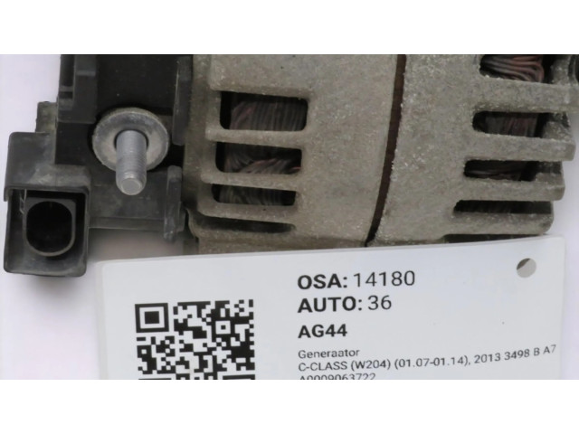 Генератор A0009063722   Mercedes-Benz C W204 3.5     