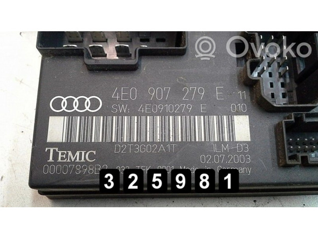 Блок управления двигателя 4E0907279E   Audi A8 S8 D3 4E