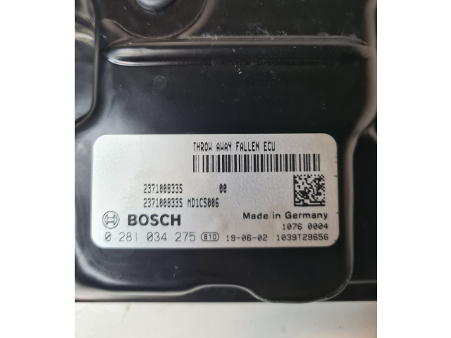 Řídící jednotka 0281034275   Renault Clio V 2019