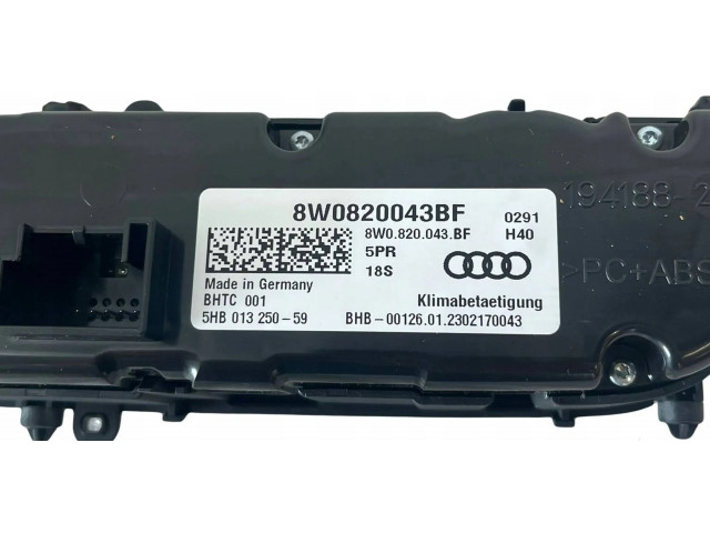 Блок управления климат-контролем 8W0820043BF   Audi A4 Allroad B9