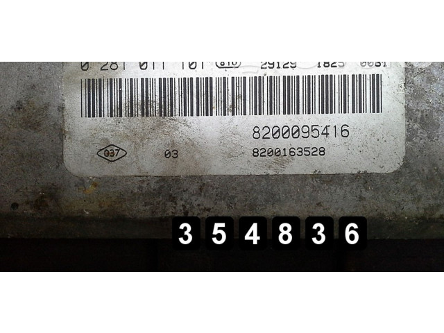 Блок управления двигателя 0281011101   Renault Laguna II