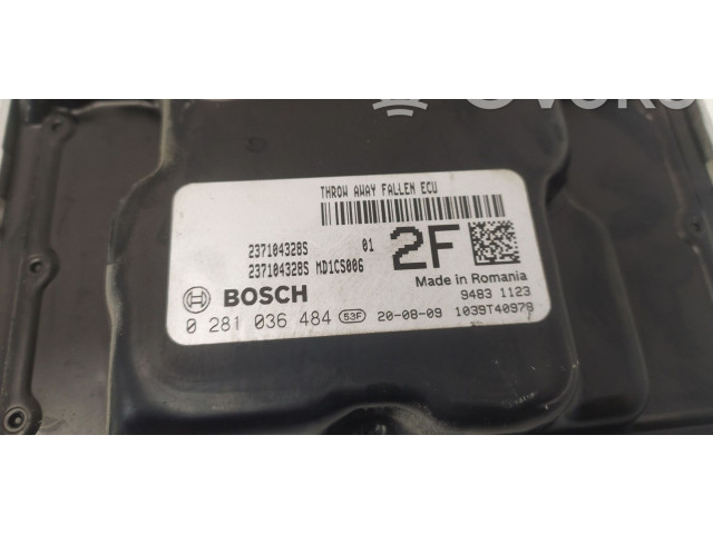 Řídící jednotka 237104328S, 0281036484   Dacia Dokker 2020