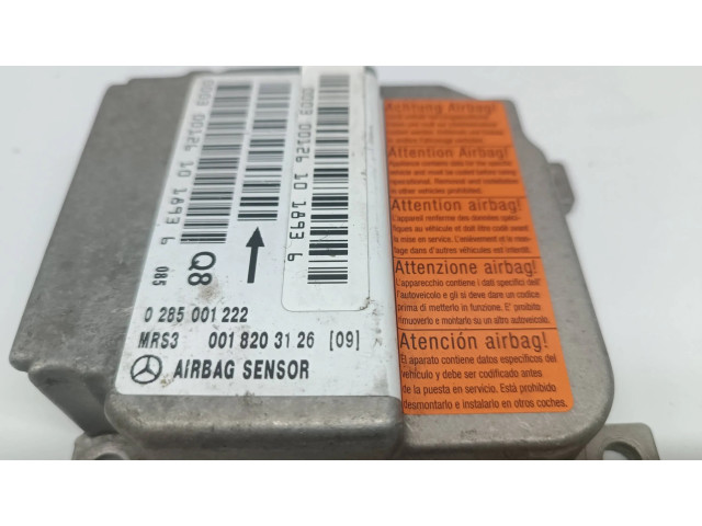 Блок подушек безопасности 0018203126, 0285001222   Mercedes-Benz A W168