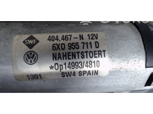 Моторчик заднего дворника 6X0955711D, 0000    Volkswagen Lupo