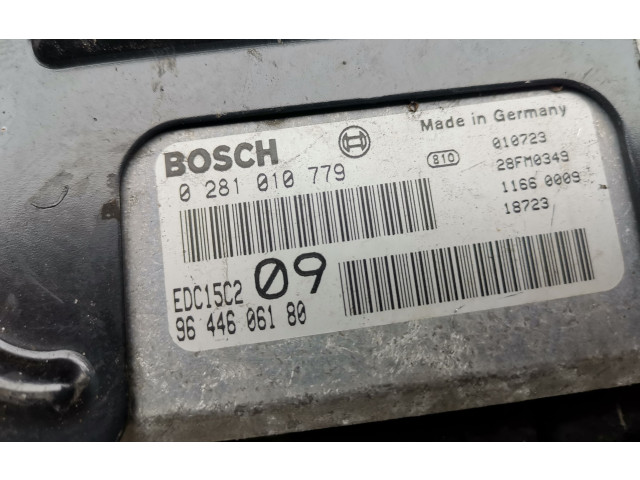 Řídící jednotka 9644606180, 0281010779   Peugeot 307 2004