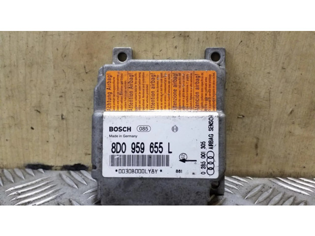 Блок подушек безопасности 8D0959655L, 0285001305   Audi A4 S4 B5 8D