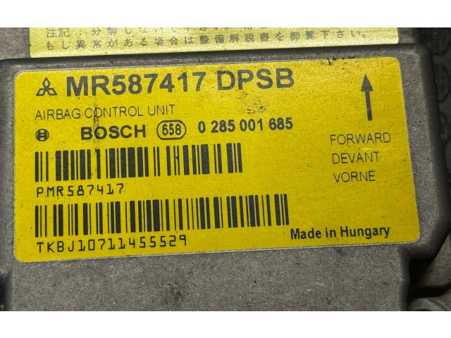 Блок управления надувных подушек MR587417, 0285001685   Mitsubishi Colt