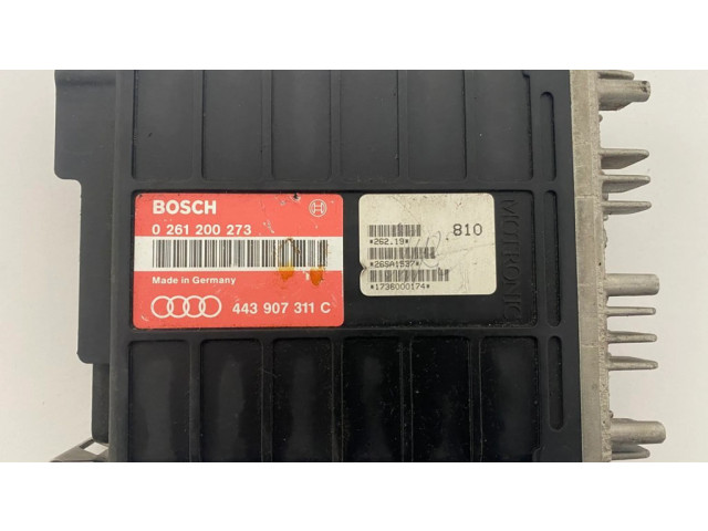 Блок управления двигателя 443907311C, 0261200273   Audi 80 90 B3