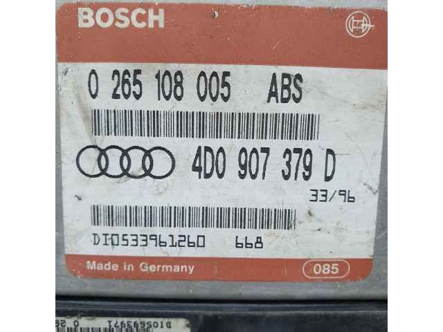 Блок управления АБС 4D0907379D, 0265108005   Audi A8 S8 D2 4D