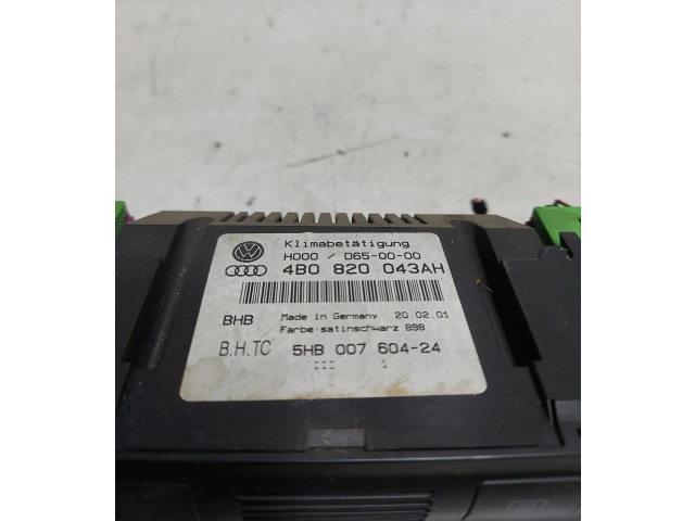 Блок управления климат-контролем 4B0820043AH, 5HB00760424   Audi A6 S6 C5 4B
