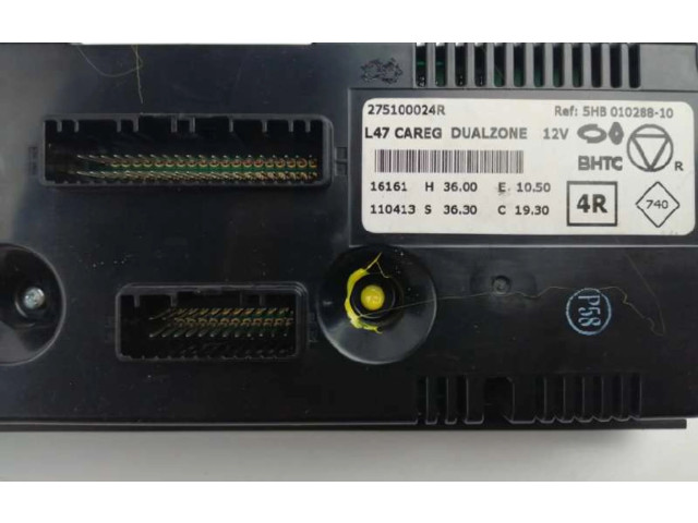 Блок управления климат-контролем 275100024R, 5HB01028810   Renault Latitude (L70)