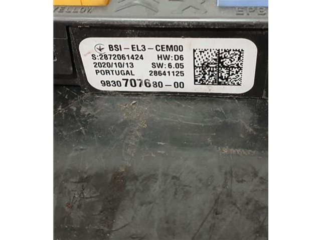 Блок управления 9830707680, BSI-EL3-CEM00   Peugeot Rifter