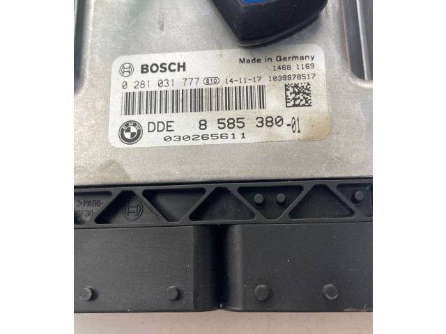 Řídící jednotka 0281031777, 8585380   BMW 4 F32 F33 2014