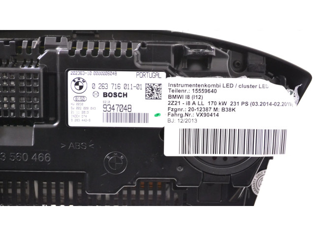 Панель приборов 0263716011, 9347048   BMW i8       
