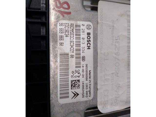 Řídící jednotka 9666986680, 0281013334   Peugeot 5008 2010