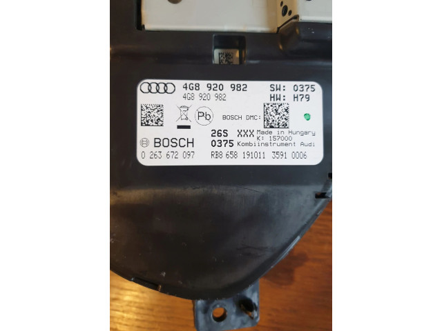 Přístrojová deska  Audi A6 C7 2013 4G8920982  