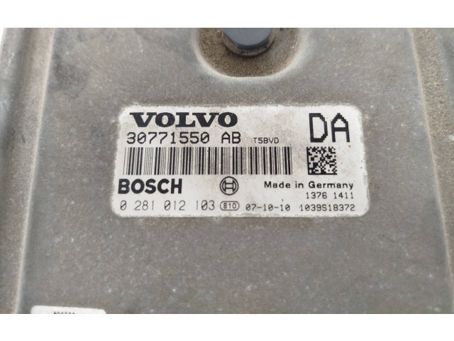 Řídící jednotka 30771550, 0281012103   Volvo S60 2008