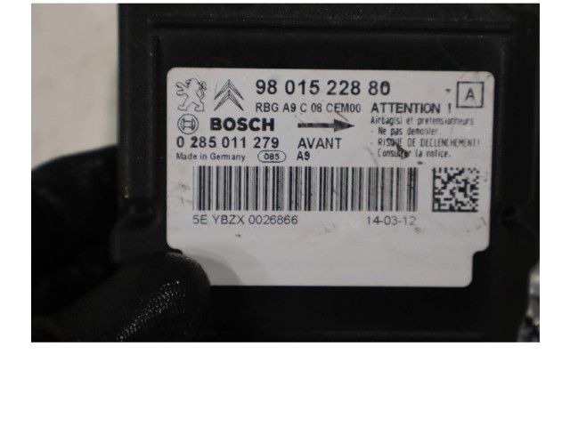 Блок подушек безопасности 9801522880   Peugeot 208