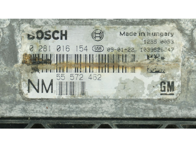 Блок управления двигателя 55572462, 0281016154   Saab 9-3 Ver2