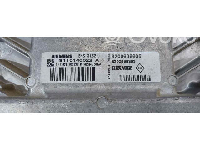 Блок управления двигателя 8200636605   Dacia Logan I