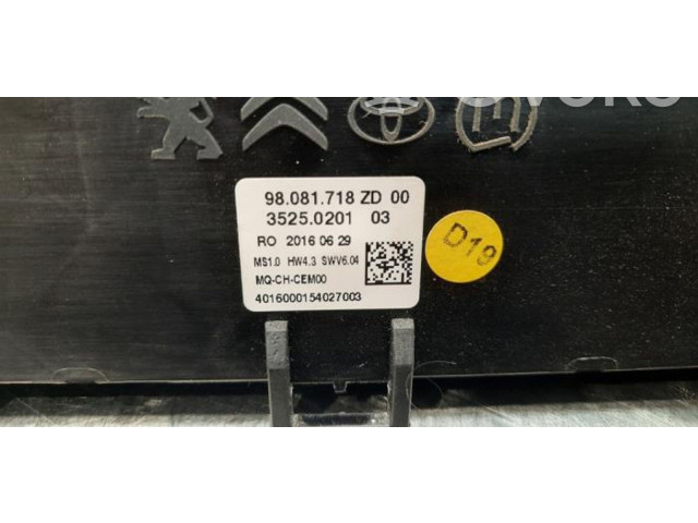 Блок управления климат-контролем 98081718ZD   Citroen Jumpy